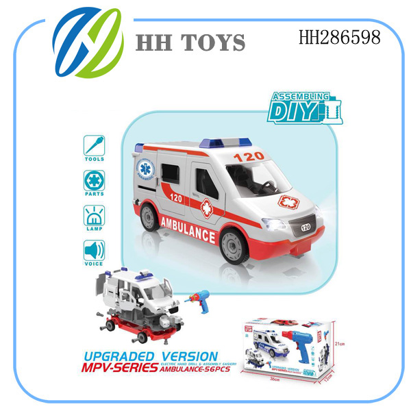 Manual assembly of taxi ambulance