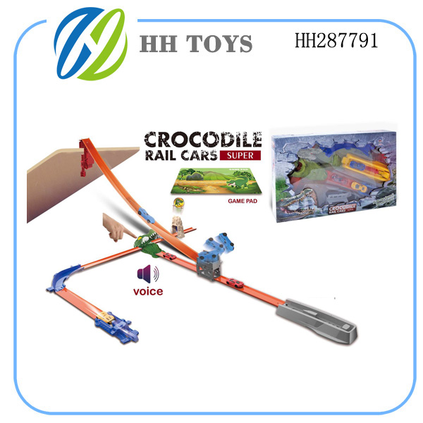 Crocodile slingshot track set