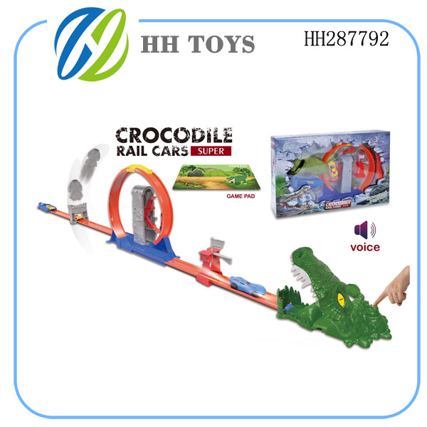 Crocodile slingshot track set