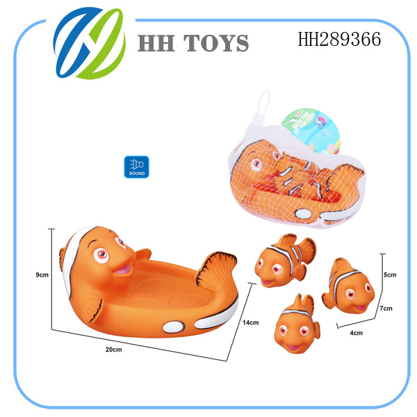 Cute swimming goldfish set