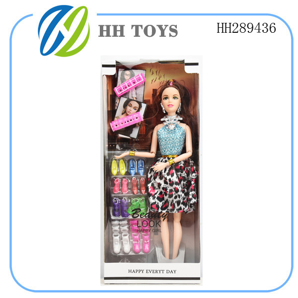 An 11-inch fashion barbie