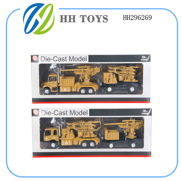 1:60回力合金模型 军事枪炮车+后拖