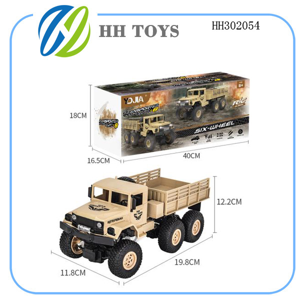 1:18 2.4G six-wheel military truck