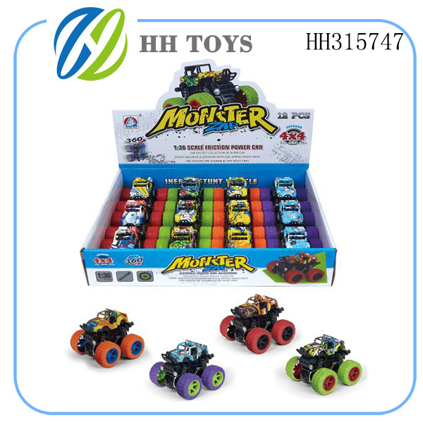 Soft rubber simulation dinosaur stunt inertial  off-road vehicle