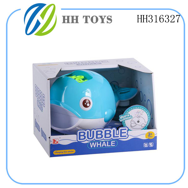 Whale bubble machine