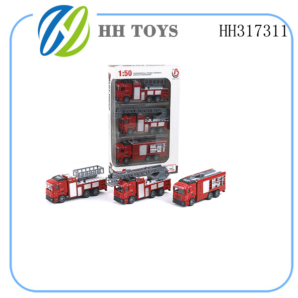 double recoil alloy fire engines 3PCS