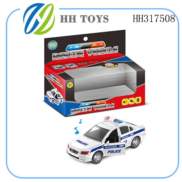 6cm Pull back  police car