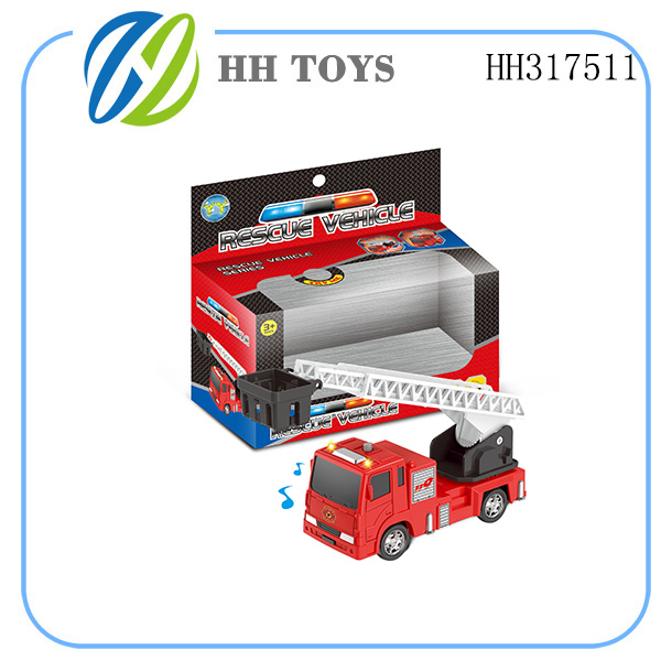 6cm Pull back ladder truck