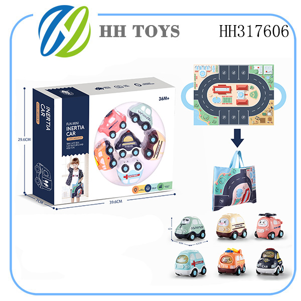 Cartoon inertia CAR 6pcs