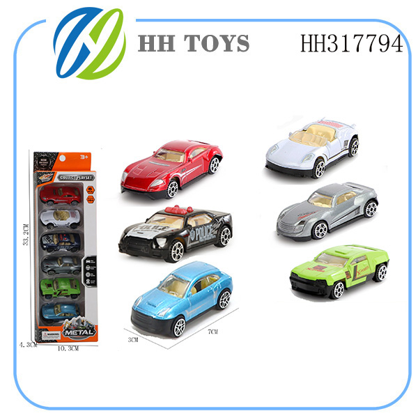 Alloy car 6pcs