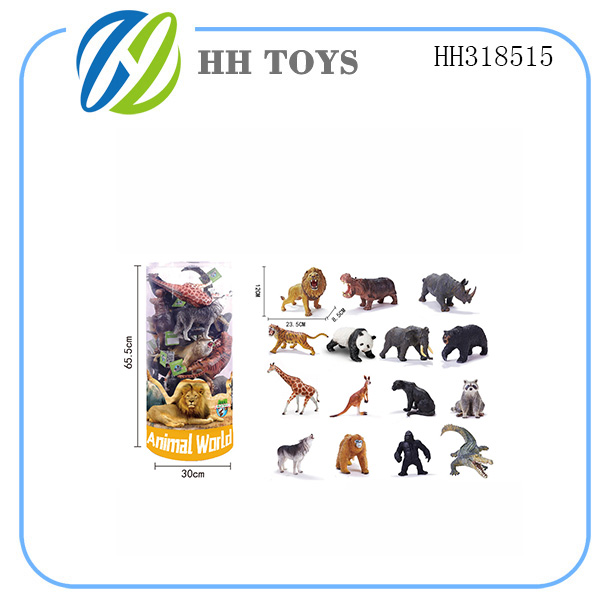 Vinyl animal 24pcs