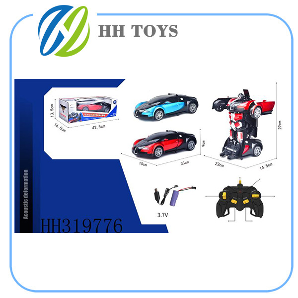 2.4GHZ 1:12 Voice controlled deformation R/C car