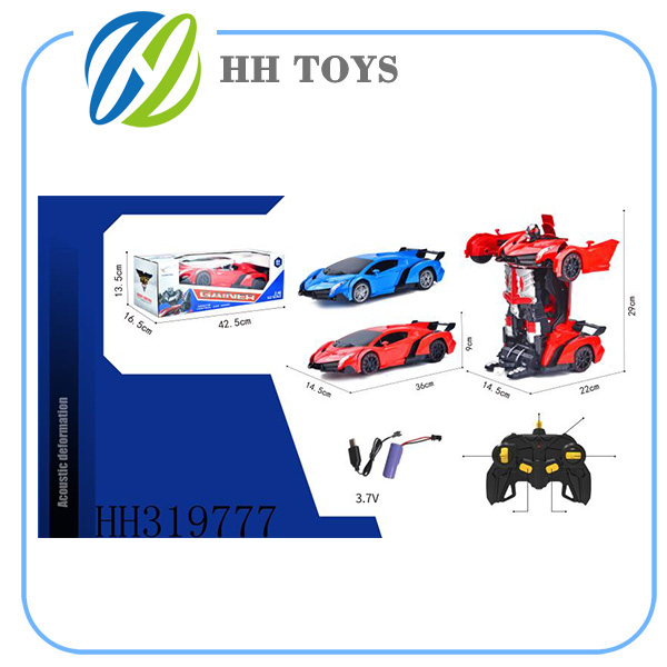 2.4GHZ 1:12 Voice controlled deformation R/C car