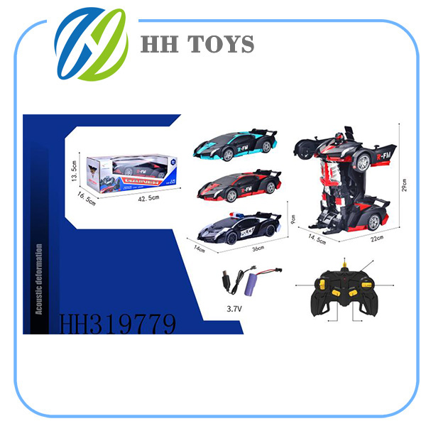 2.4GHZ 1:12 Voice controlled deformation R/C car