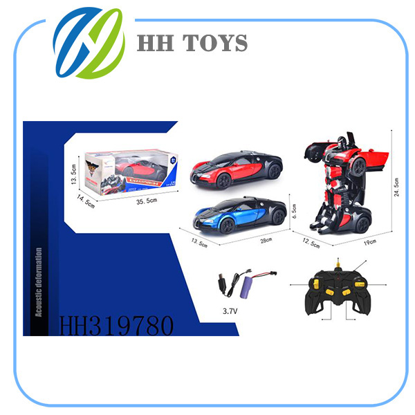 2.4GHZ 1:14 Voice controlled deformation R/C car