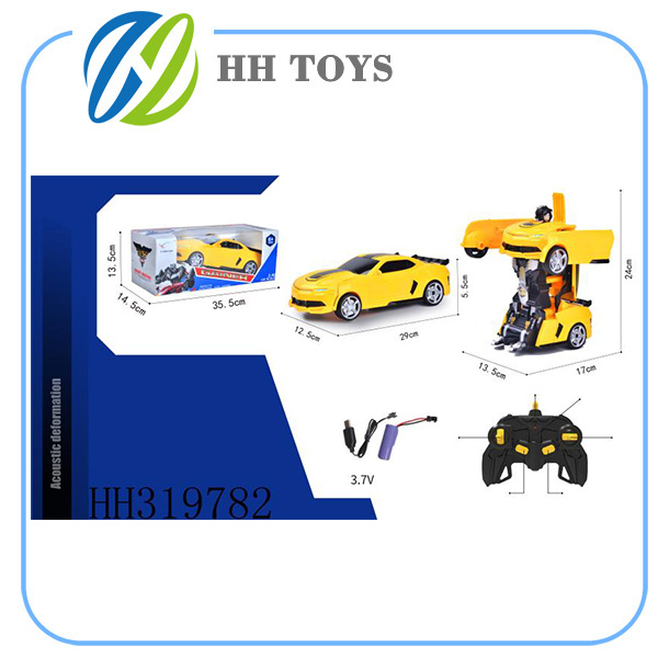 2.4GHZ 1:14 Voice controlled deformation R/C car