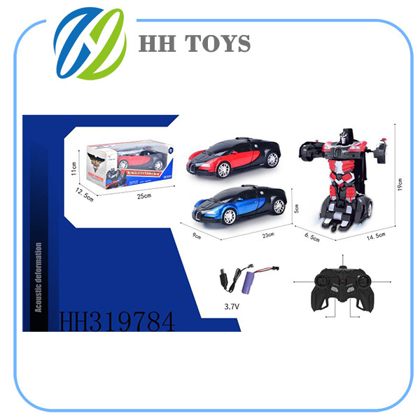 2.4GHZ 1:18 Voice controlled deformation R/C car