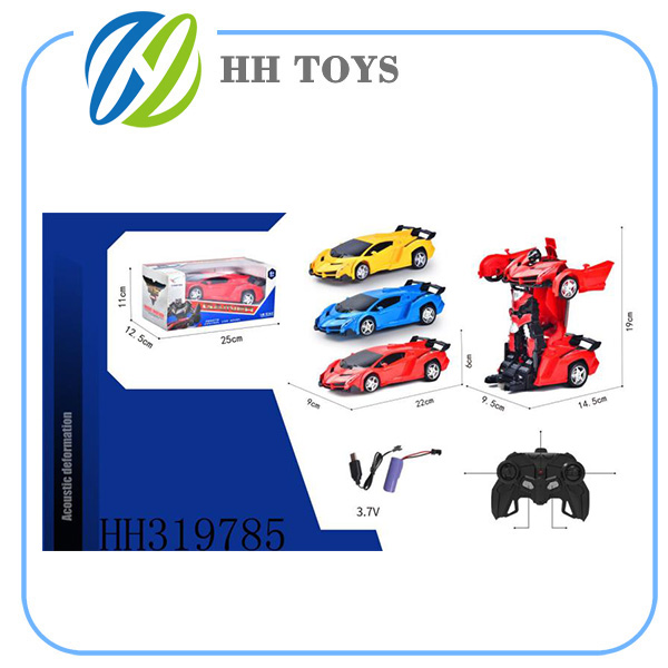 2.4GHZ 1:18 Voice controlled deformation R/C car