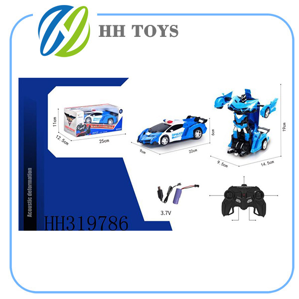 2.4GHZ 1:18 Voice controlled deformation R/C car