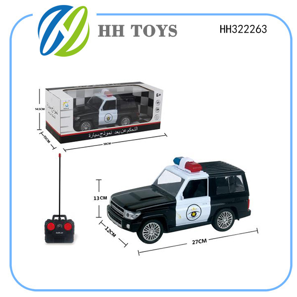 四通遥控车1：14丰田警车 SUV