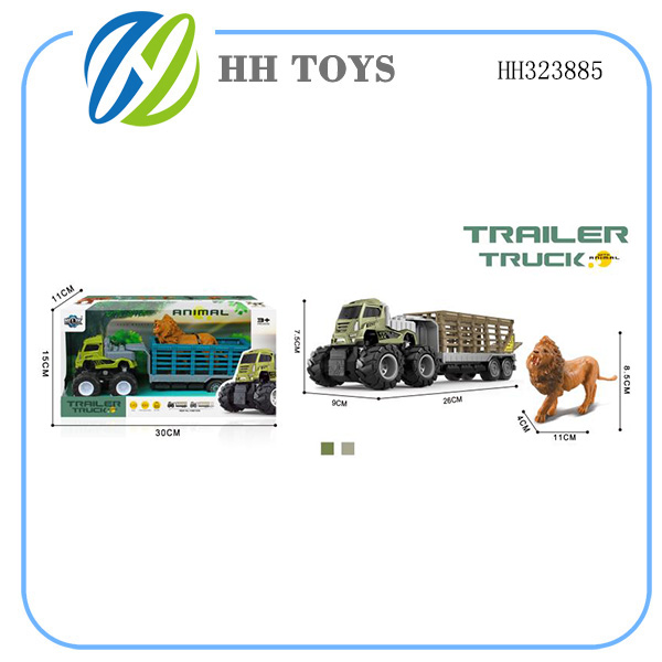 Inertia alloy Trailer with animal