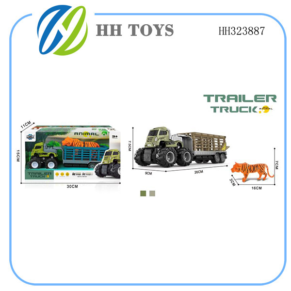 Inertia alloy Trailer with animal