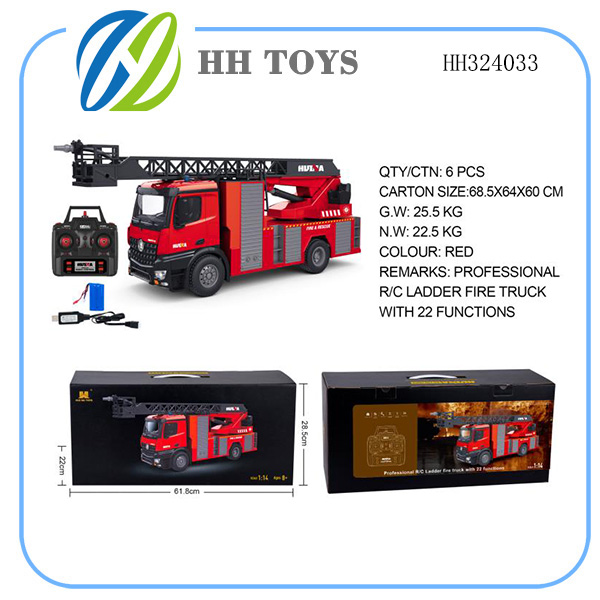 1:14 Twenty-two channel R/C fire engine