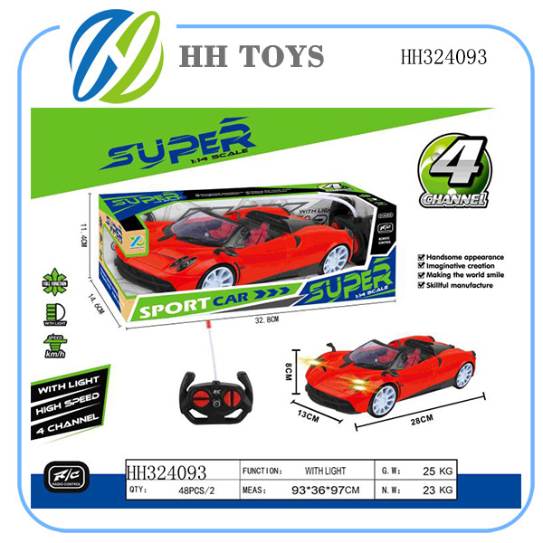 1:14  Four channel R/C car