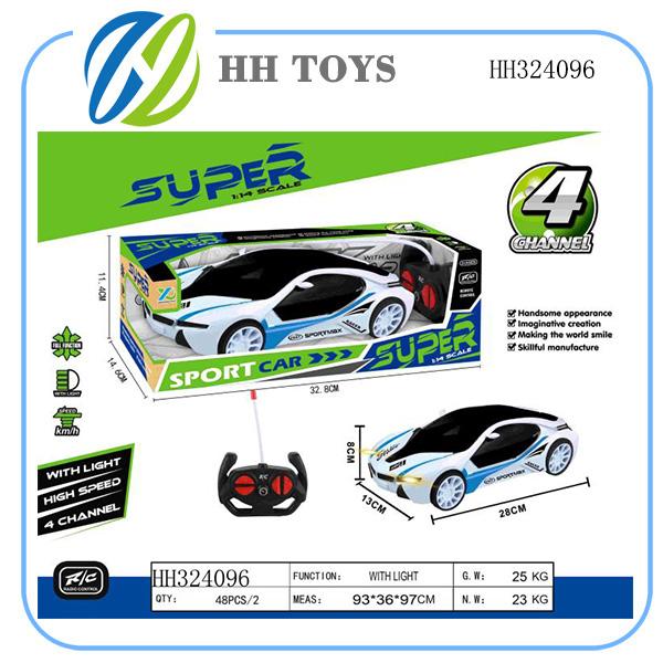 1:14  Four channel R/C car