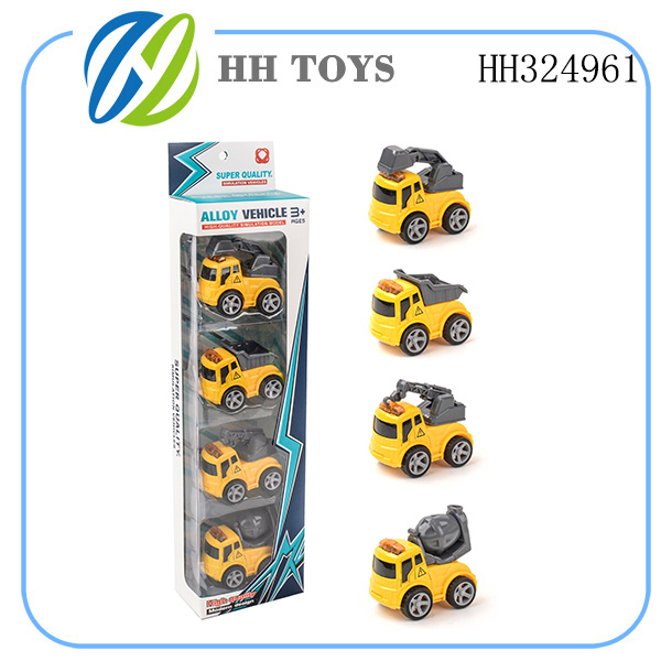 Inertia alloy Engineering vehicle 4PCS