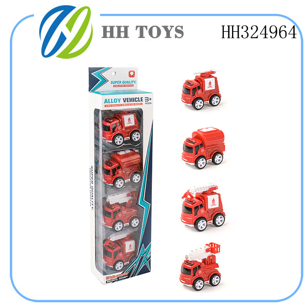 Inertia alloy fire vehicle 4PCS