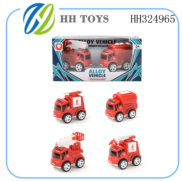 Inertia alloy fire vehicle 2PCS