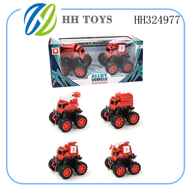 Inertia alloy fire vehicle 2PCS