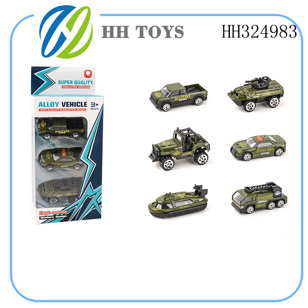 Slide alloy Military vehicle 3PCS