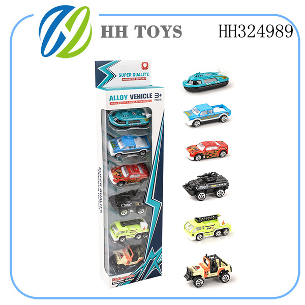 Slide alloy car 6PCS