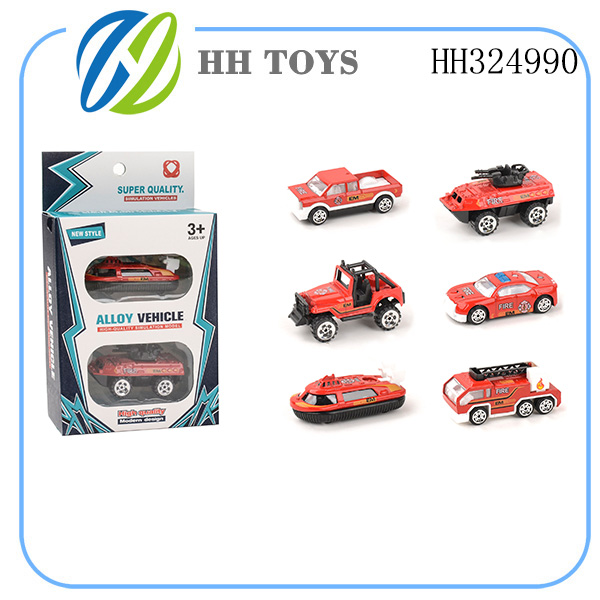 Slide alloy fire vehicle 2PCS