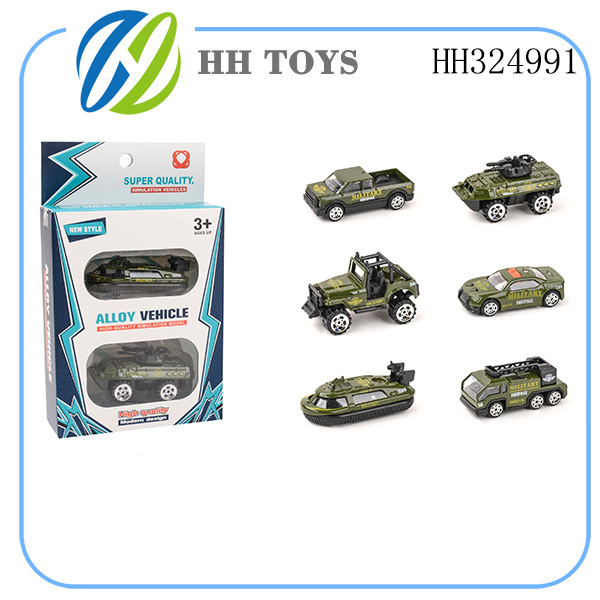 Slide alloy Military vehicle 2PCS