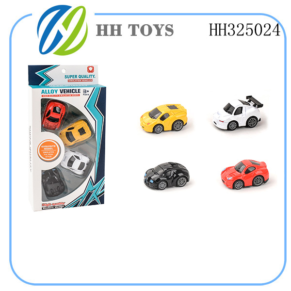 Slide alloy car 4PCS