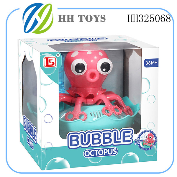 Octopus bubble machine