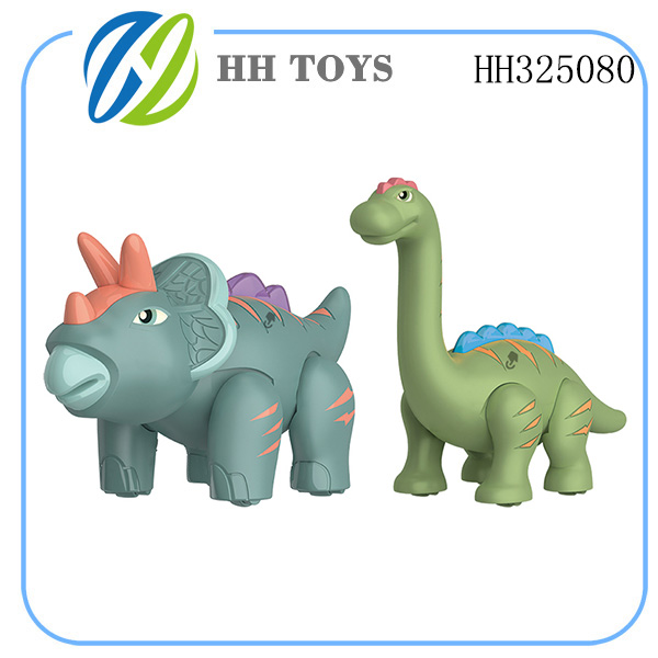 DINOSALIR BUILDING 2IN1-TRICERATOPS & BRACHIOSAURUS