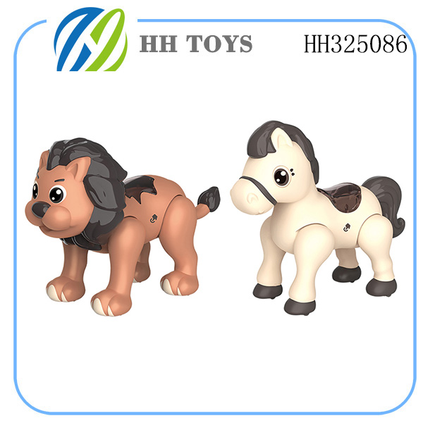 ANIMAL BUILDING 2IN1-LION & HORSE