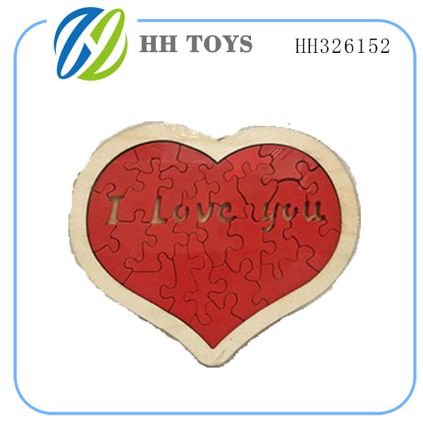 Wooden love puzzle