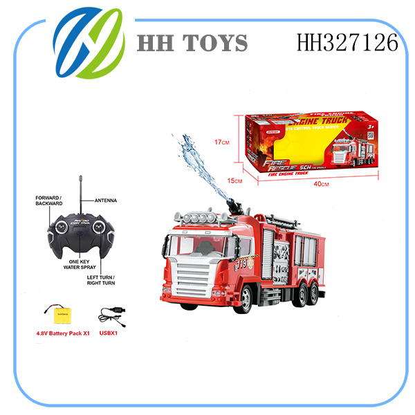 5-channel R/C Water spray fire engine