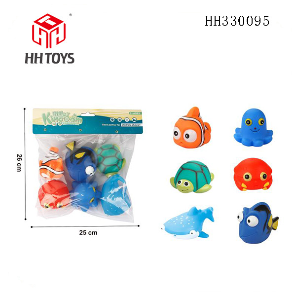 Water jet animal 6pcs