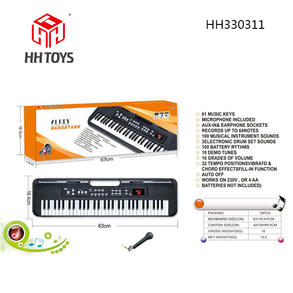 61 key multifunctional electronic organ