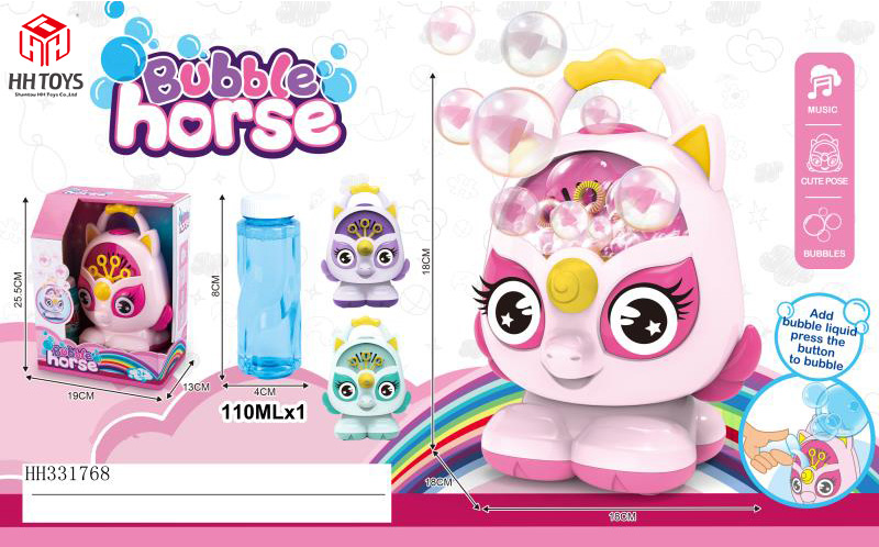 B/O Cartoon Unicorn bubble machine