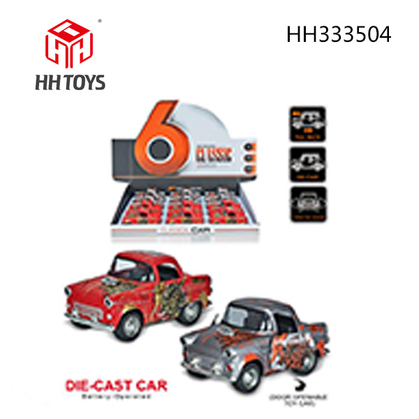 1:38 alloy Pull back Vintage car