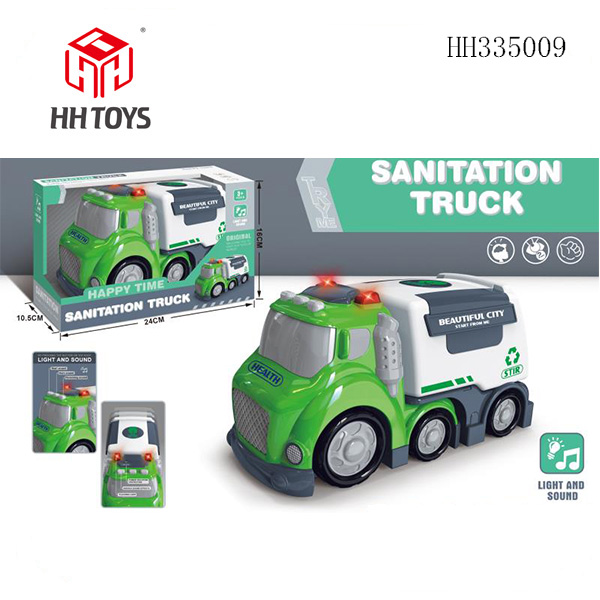 Cartoon sanitation vehicle