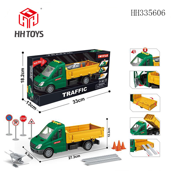 Friction Road construction vehicle