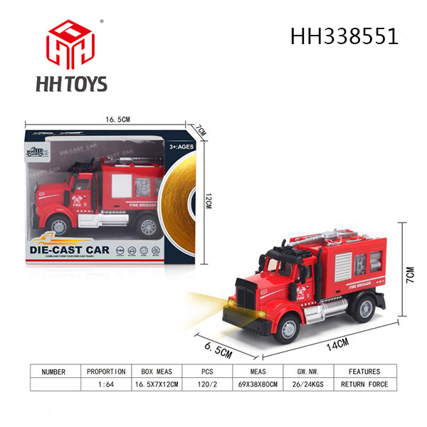 1:64 Alloy Fire truck